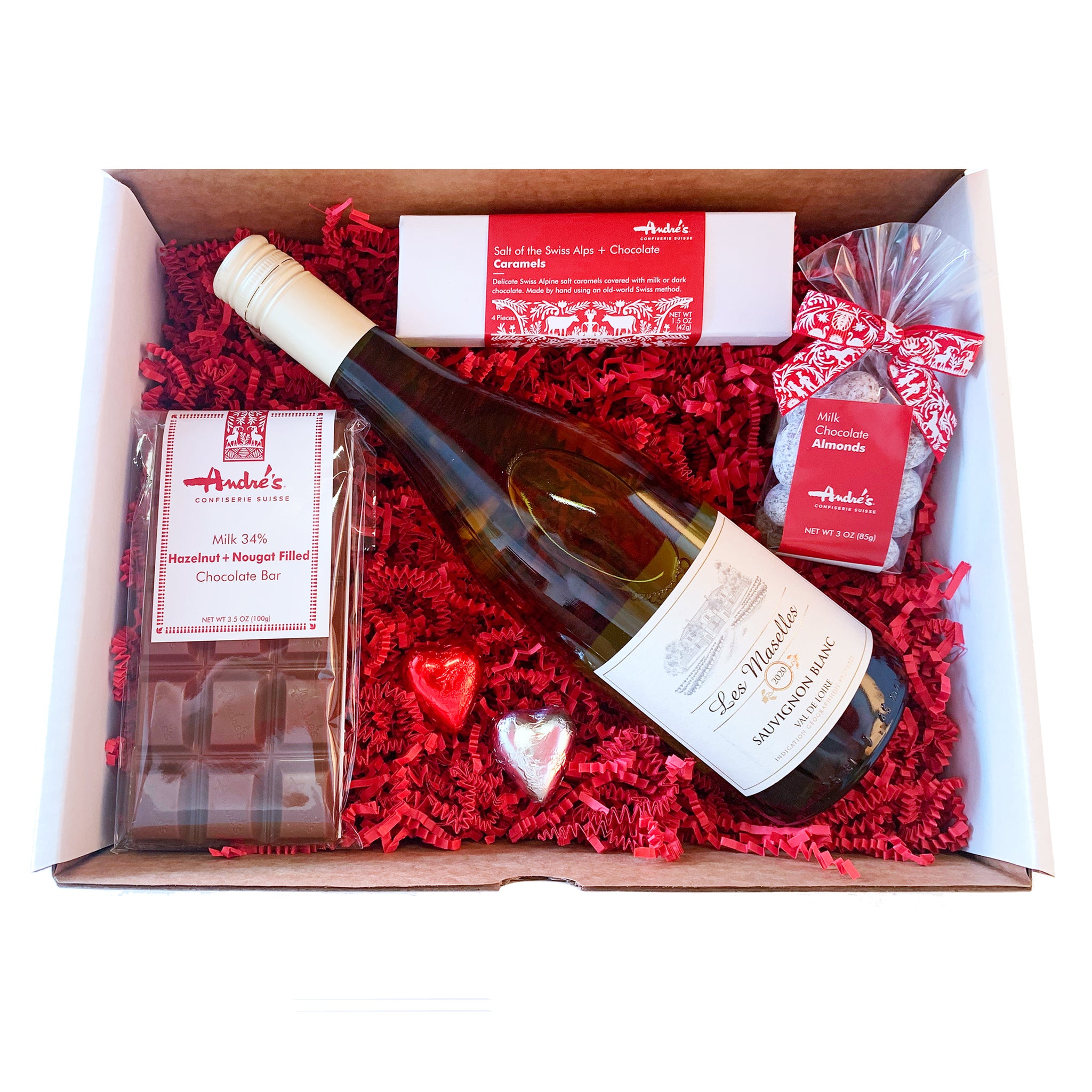 Premium Red & White Wine Gift Box - The Gift Basket Store